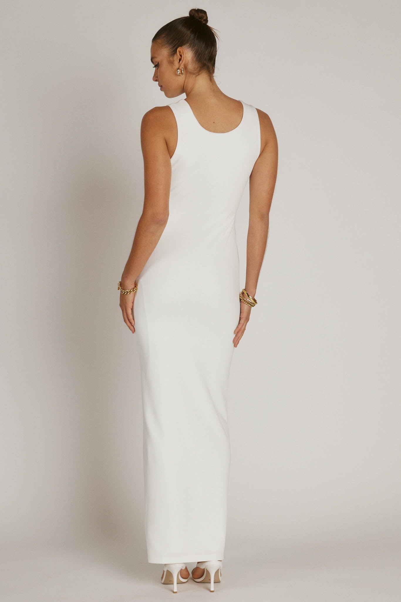 Zariah Reversible Dress- White- Final Sale