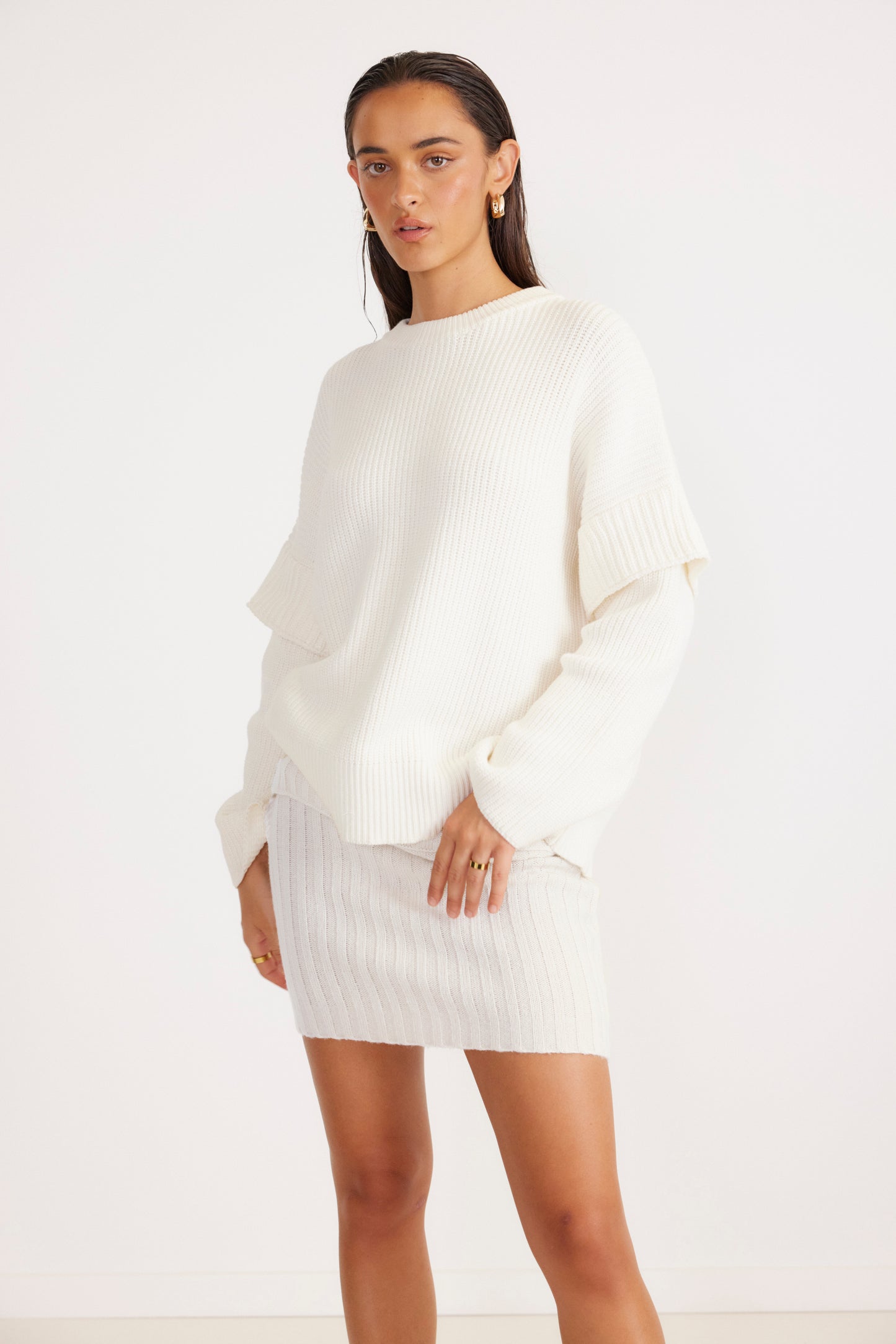 Marabella Knit Jumper- Vintage White