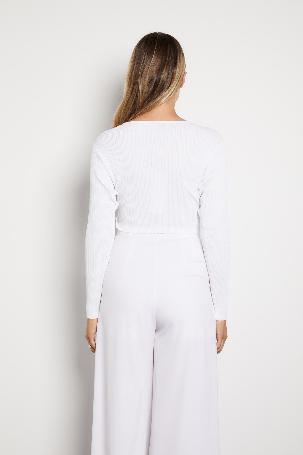 Twist rib top- White-Final sale