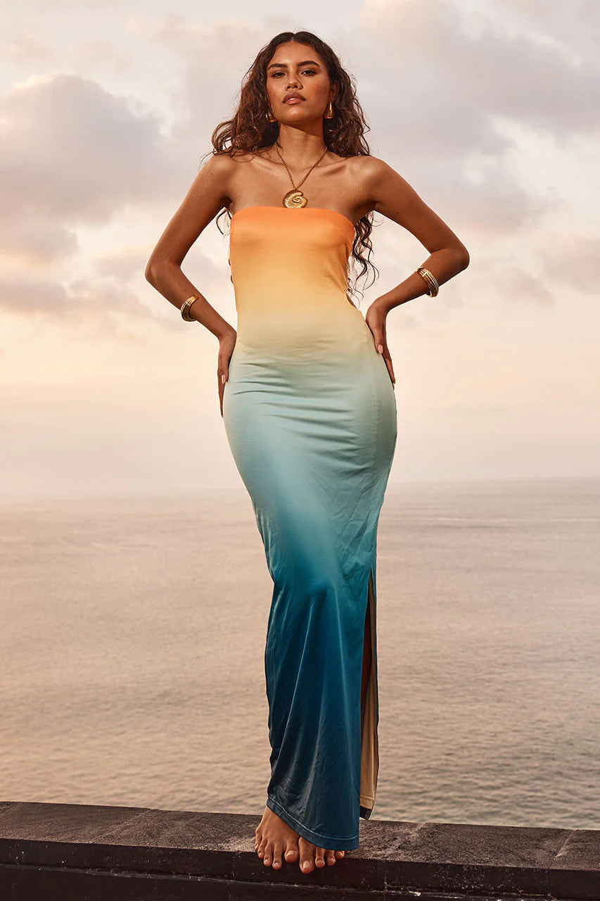 Aleo midi dress- Pina Colada