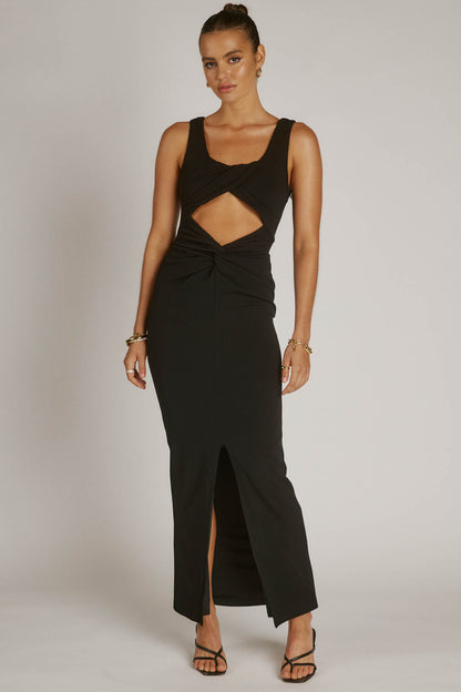 Zariah Reversible Dress- Black- Final Sale