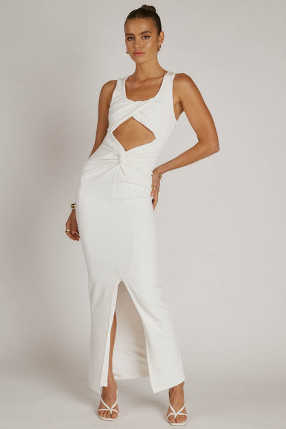 Zariah Reversible Dress- White- Final Sale