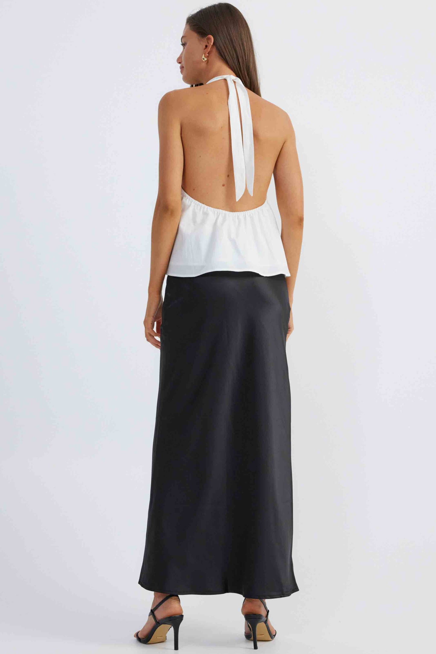 Leighton Halter Top- White