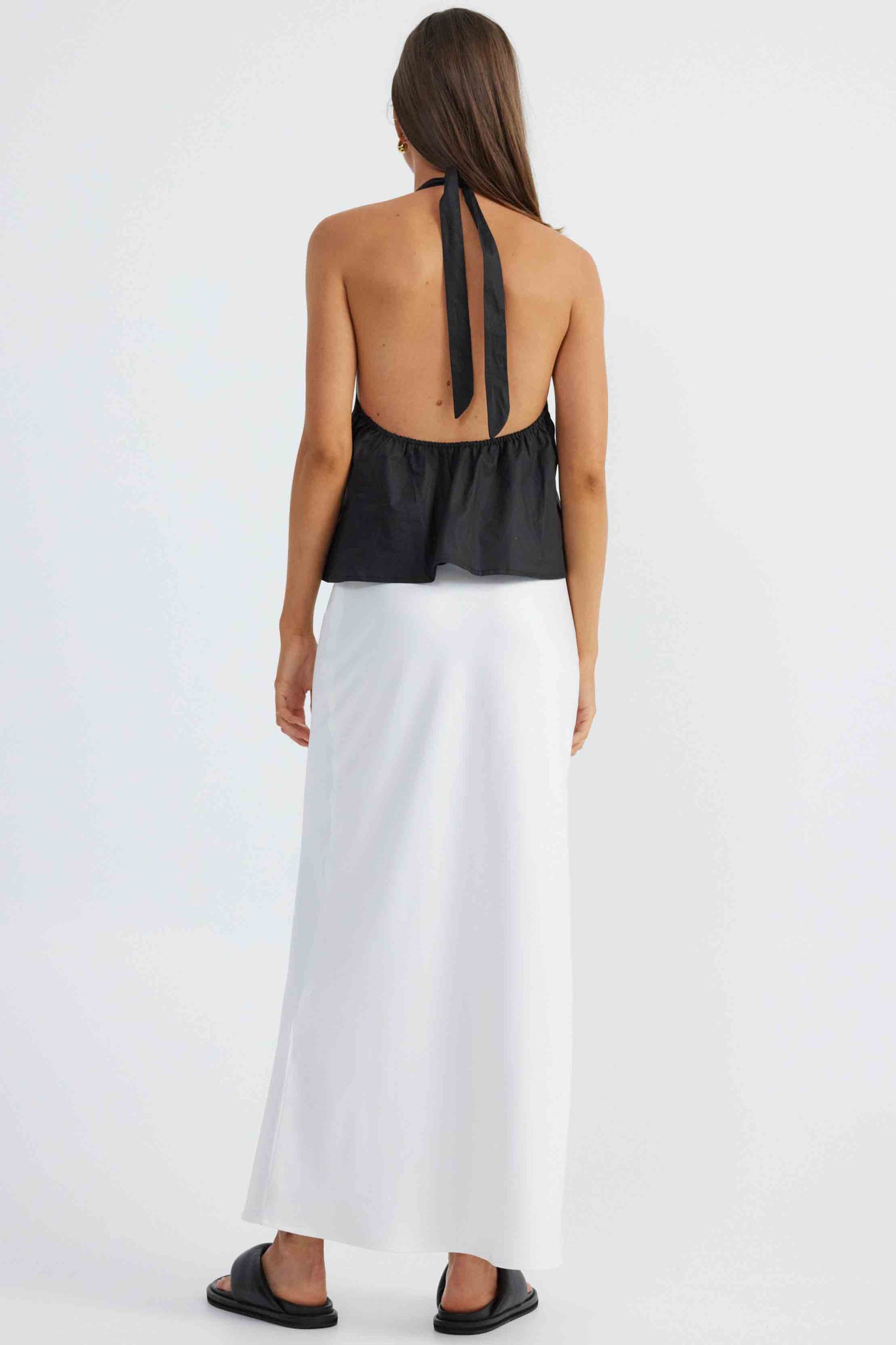 Leighton Halter Top- Black