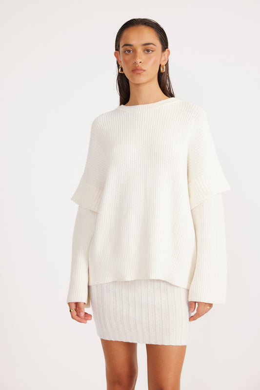 Marabella Knit Jumper- Vintage White