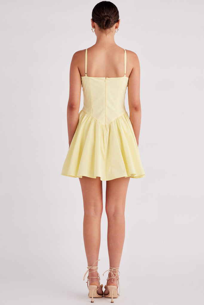 Elsie Mini Dress- Buttercream- Final Sale