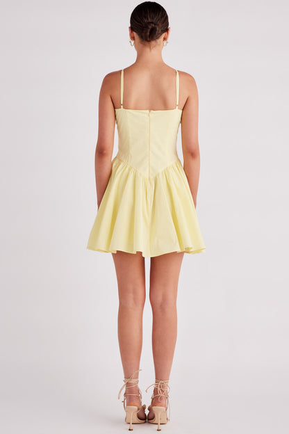Elsie Mini Dress- Buttercream- Final Sale