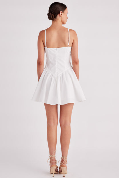 Elsie Mini Dress- Off White- Finale Sale