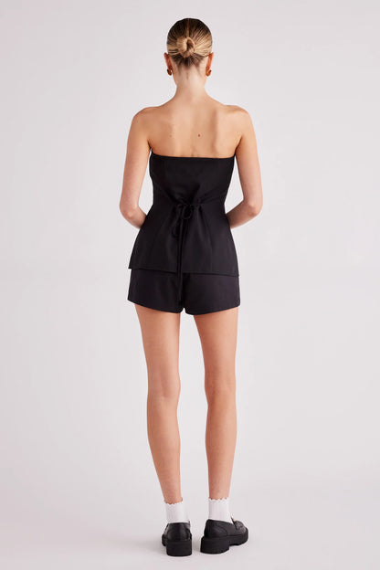 Emilie Strapless Top-Black