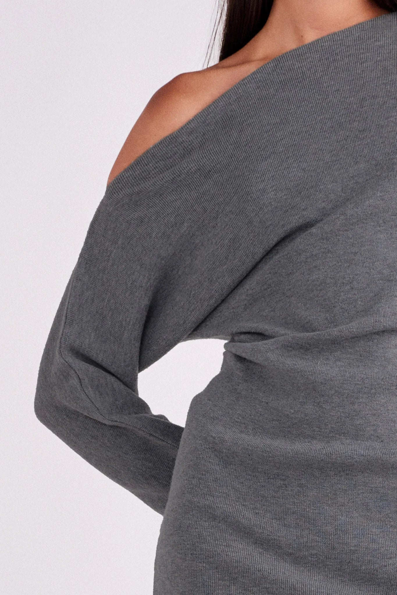 Lowe Mini Dress-Charcoal