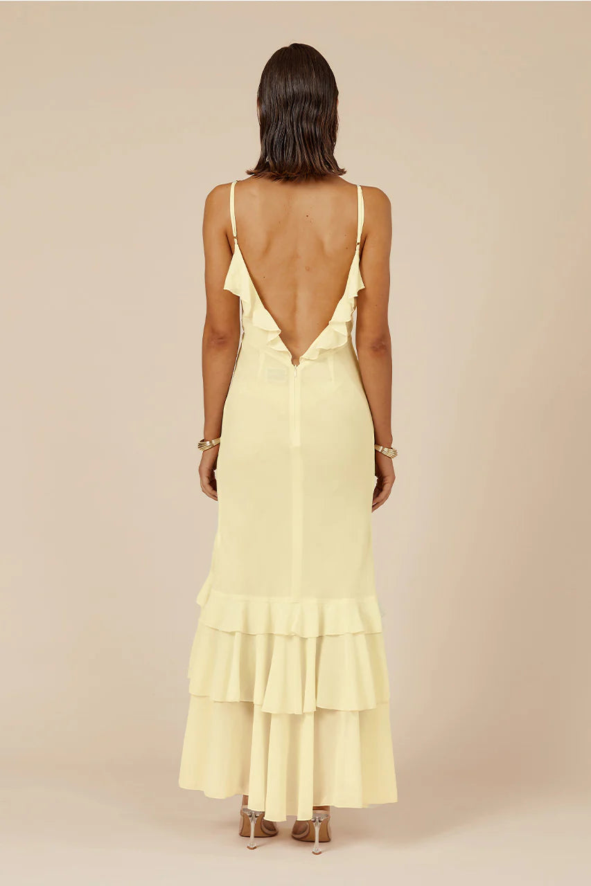 Namari Maxi Dress- Lemon