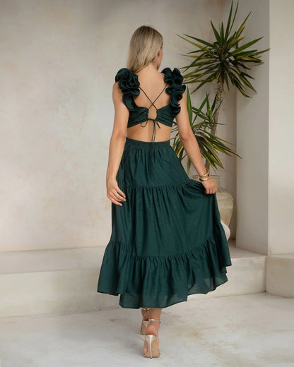 Elliana Dress-Green