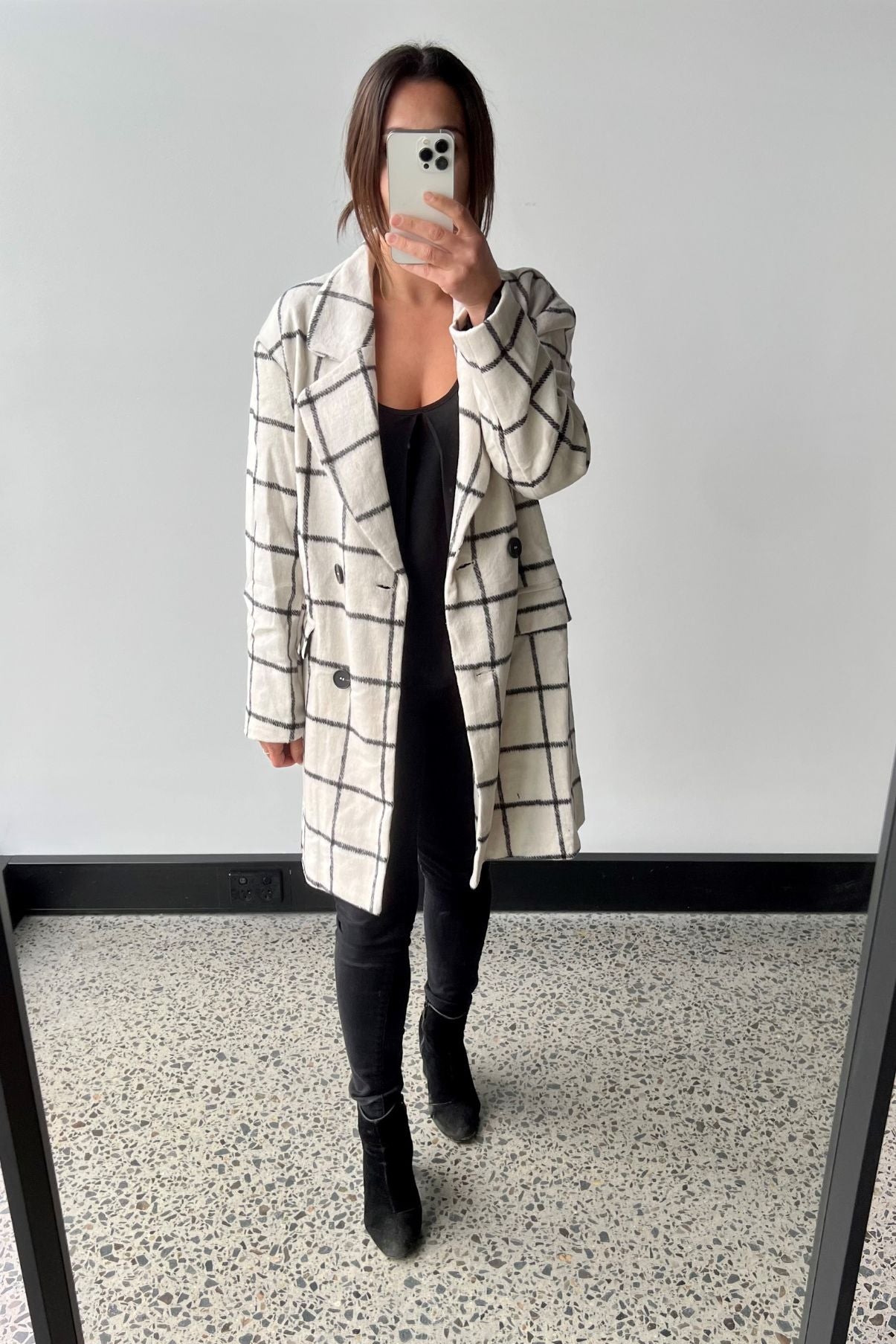 Jolie Coat - White- Final Sale